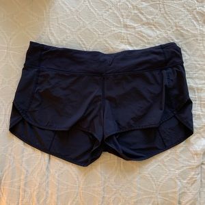 Lululemon speed shorts 2.5” navy sz 10